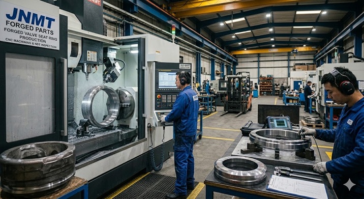 CNC Machining & NDT Inspection for Forging Steel Valve Seat Rings