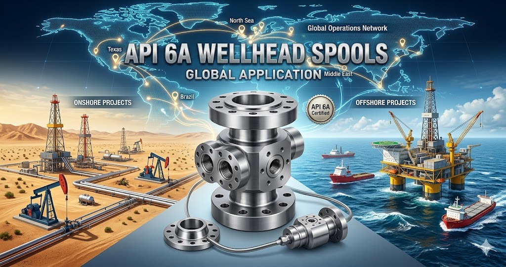 API 6A Wellhead Spools Global Application - Onshore & Offshore Oil Gas Projects